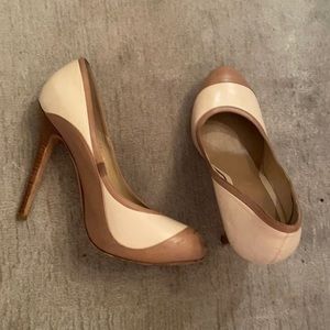 Cream and Camel Alexander McQueen Pumps
